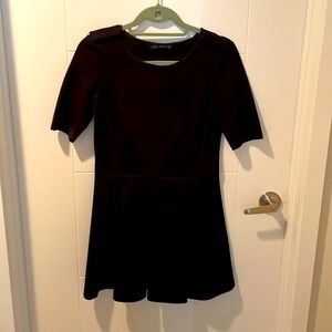 Zara black mini dress
